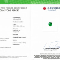 5.48 Ct. Emerald from Zambia Scan Report