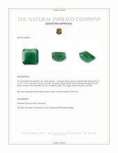 7.01 Ct. Emerald from Zambia Appraisal