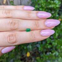 0.62 Ct. Emerald from Afghanistan Life Style