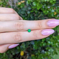 0.39 Ct. Emerald from Afghanistan Life Style