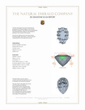 0.42 Ct. Emerald from Afghanistan 3 D Scan Report