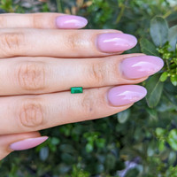 0.37 Ct. Emerald from Afghanistan Life Style