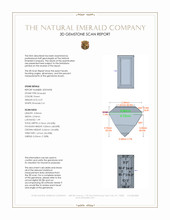 0.37 Ct. Emerald from Afghanistan 3 D Scan Report