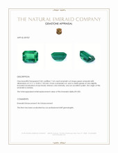 7.65 Ct. Emerald from Zambia Appraisal
