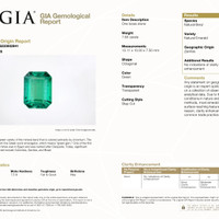 7.65 Ct. Emerald from Zambia Scan Report