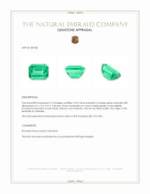 5.94 Ct. Emerald from Colombia Appraisal
