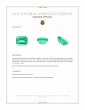7.46 Ct. Emerald from Colombia Appraisal