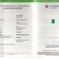 7.46 Ct. Emerald from Colombia - Muzo Scan Report