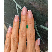 0.34 Ct. Emerald from Afghanistan Life Style