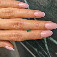 0.34 Ct. Emerald from Afghanistan Life Style