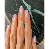 0.42 Ct. Emerald from Afghanistan Life Style