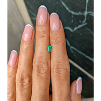 0.35 Ct. Emerald from Afghanistan Life Style