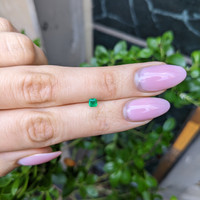 0.24 Ct. Emerald from Afghanistan Life Style