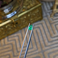 0.26 Ct. Emerald from Afghanistan Life Style