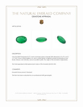 0.57 Ct. Emerald from Afghanistan Appraisal