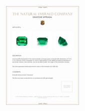 2.96 Ct. Emerald from Zambia Appraisal