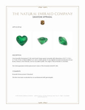 2.58 Ct. Emerald from Colombia Appraisal