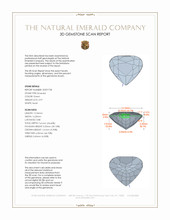 5.97 Ct. Emerald from Colombia 3 D Scan Report