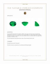 6.04 Ct. Emerald from Colombia - Muzo Appraisal