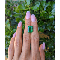 6.63 Ct. Emerald from Colombia - Muzo Life Style