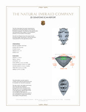 1.79 Ct. Emerald from Colombia 3 D Scan Report