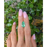 3.61 Ct. Emerald from Colombia Life Style