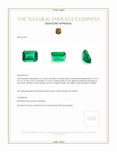2.47 Ct. Emerald from Zambia Appraisal