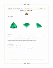 0.57 Ct. Emerald from Colombia Appraisal
