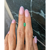 0.59 Ct. Emerald from Colombia Life Style