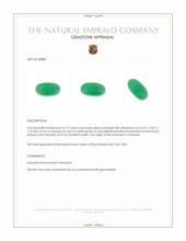 23.19 Ct. Emerald from Colombia Appraisal
