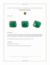 0.86 Ct. Cabochon Emerald from Colombia - Muzo Appraisal