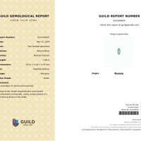1.06 Ct. Emerald from Russia Scan Report