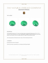 2.73 Ct. Cabochon Emerald from Russia Appraisal