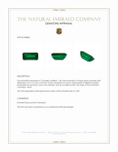 1.28 Ct. Emerald from Colombia - Muzo Appraisal