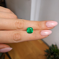 3.68 Ct. Emerald from Zambia Life Style