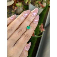 0.91 Ct. Emerald from Colombia Life Style