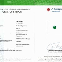 2.79 Ct. Emerald from Colombia Scan Report