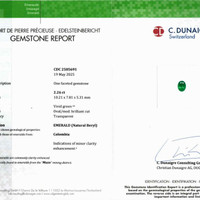 2.26 Ct. Emerald from Colombia Scan Report