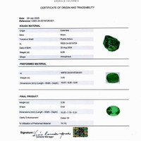 2.26 Ct. Emerald from Colombia Scan Report
