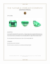 0.84 Ct. Emerald from Russia Appraisal