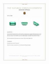 0.67 Ct. Emerald from Russia Appraisal