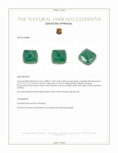 10.05 Ct. Cabochon Emerald from Zambia Appraisal