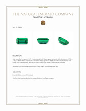 0.77 Ct. Emerald from Russia Appraisal