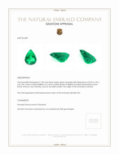 1.28 Ct. Emerald from Zambia Appraisal