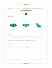 0.75 Ct. Emerald from Russia Appraisal