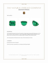 0.58 Ct. Emerald from Russia Appraisal