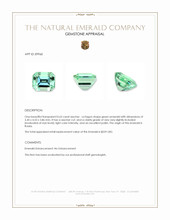 0.63 Ct. Emerald from Russia Appraisal