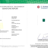 4.50 Ct. Emerald from Zambia Scan Report