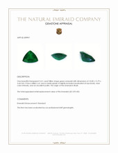 3.41 Ct. Emerald from Brazil Appraisal