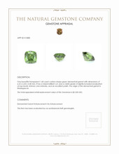 1.68 Ct. Demantoid Garnet from Madagascar Appraisal